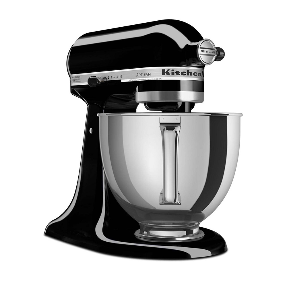 BATIDORA ARTISAN®WHITE 220/50 SCHUKO PLUG - 220 V NEGRO MATE (5KSM150PSEBK)